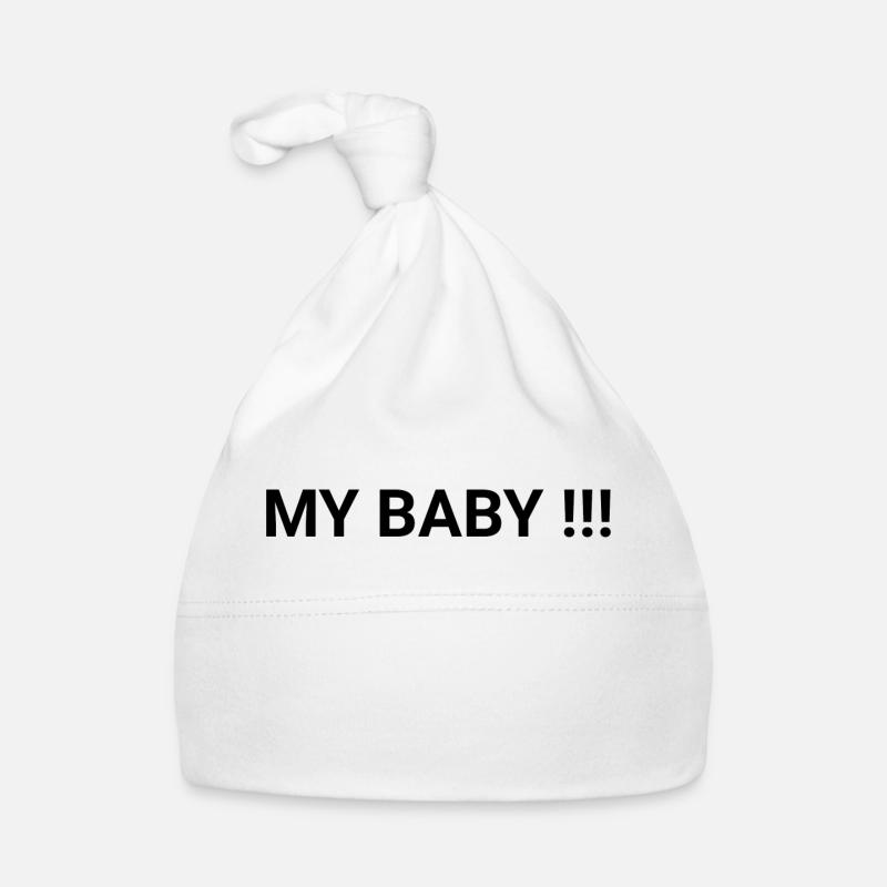 My Baby !!! - Bonnet bio Bébé - blanc
