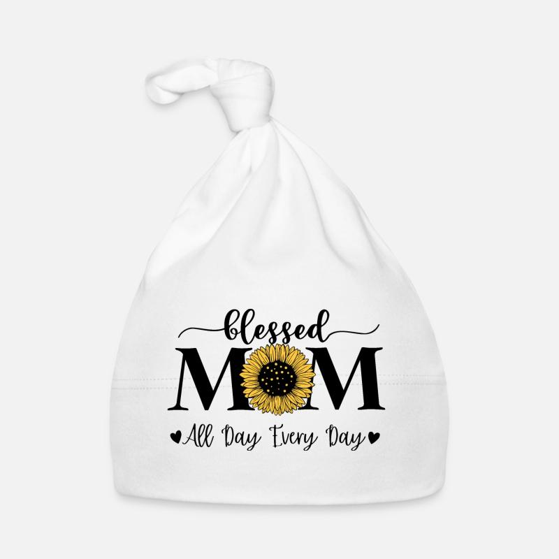 Mutterschaft Freude Sonnenblume Design Muttertag Baby Bio-Mütze