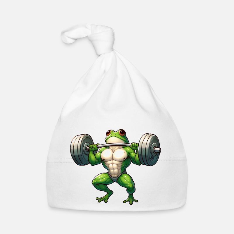 Grenouille Athlétique Déterminée Bonnet bio Bébé
