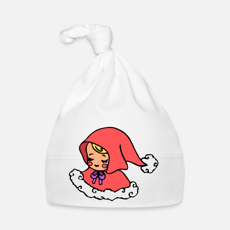 Doux enfant Jésus, ange pour Noël - Bonnet bio Bébé - blanc