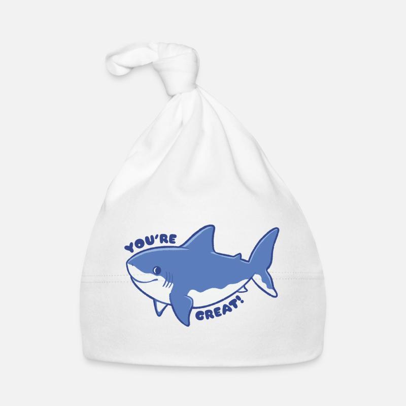 Drôle de requin - Vous êtes génial Bonnet bio Bébé