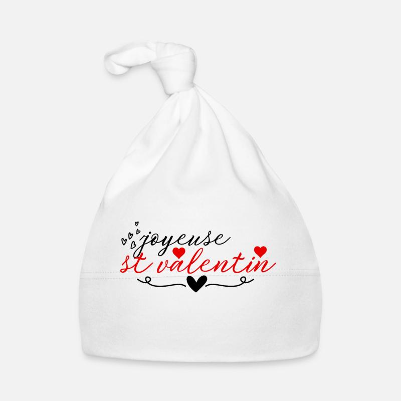 Joyeuse Saint-Valentin Bonnet bio Bébé