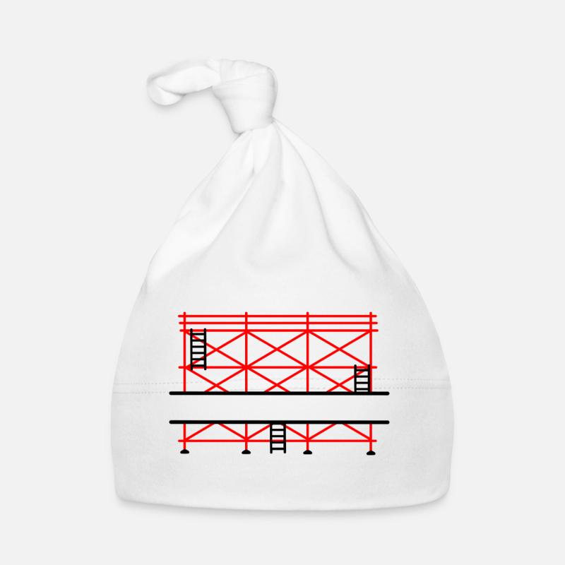 Bannière d’échafaudage pour constructeur d’échafaudages Bonnet bio Bébé