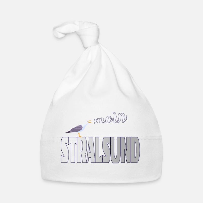 Stralsund Möwe & Moin Ostsee Baby Bio-Mütze