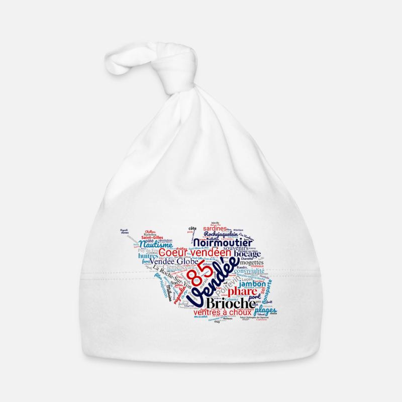 Fier d’être Vendéen – Cœur en Vendée - 85 Bonnet bio Bébé