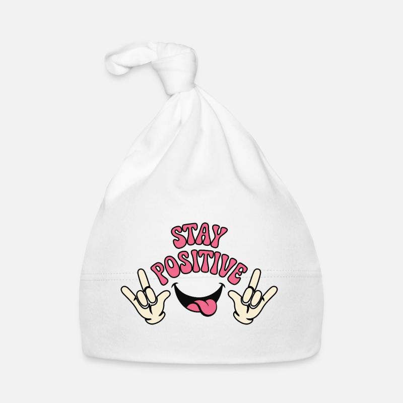 Conception typographique ludique à ondes positives Bonnet bio Bébé