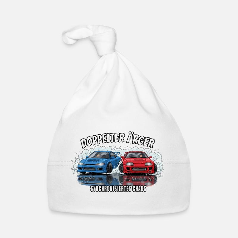 Double Trouble - Synchronized Chaos Organic Baby Cap