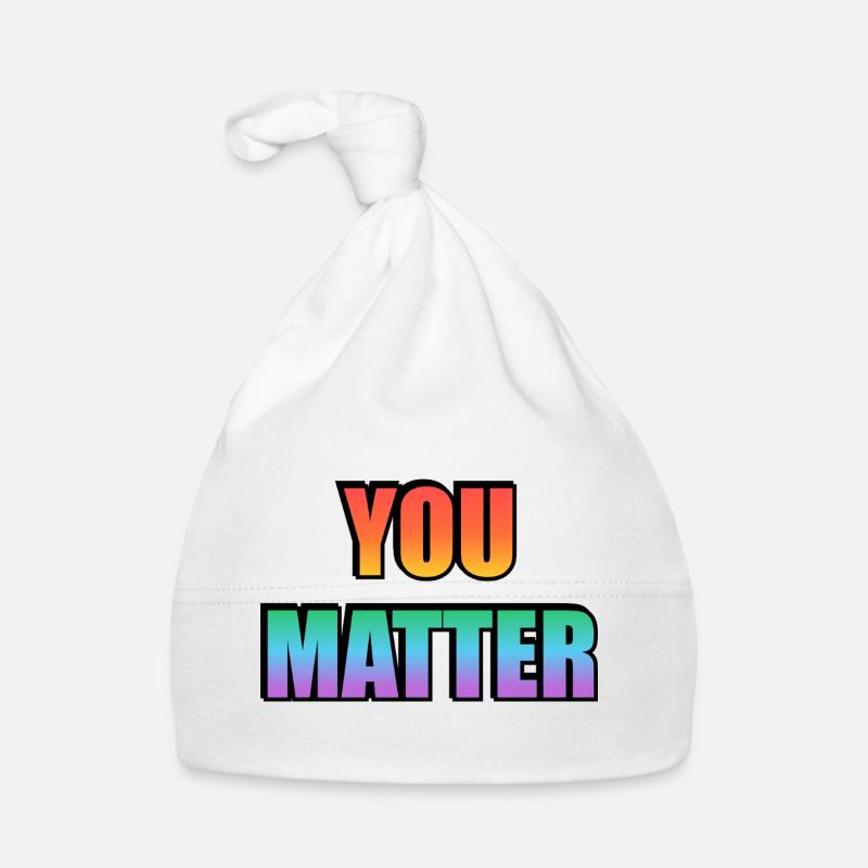 You Matter Gradient Text  Organic Baby Cap