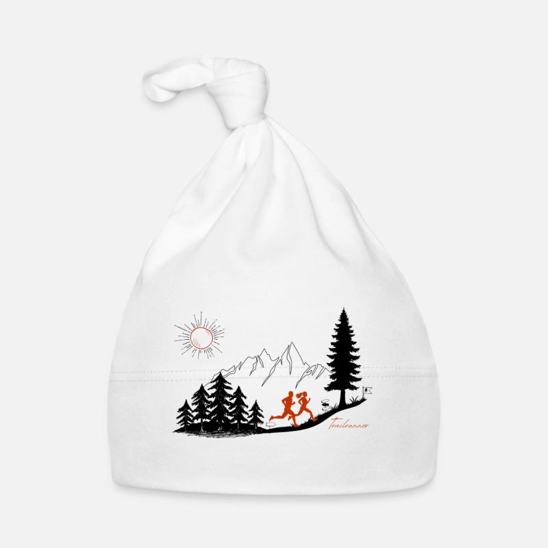 Trail Runner Gift Runner Mountains T-Shirt Pullover Sweat à capuche Bonnet bio Bébé