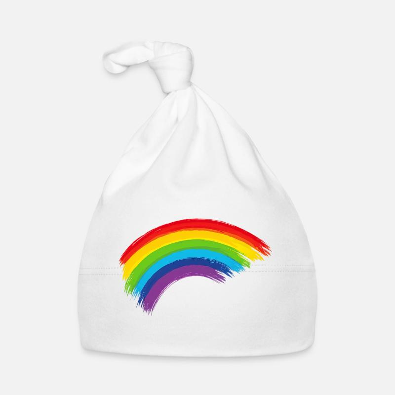 Regenbogen Pinselbogen Hoffnung Gemeinschaft  Baby Bio-Mütze