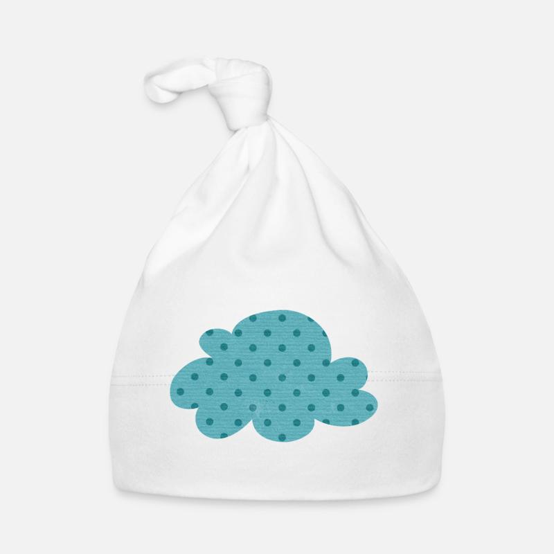 Cloud Dots Dots Weather Nursery Decoration Kids Organic Baby Cap
