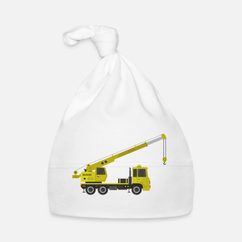 Crane truck Organic Baby Cap