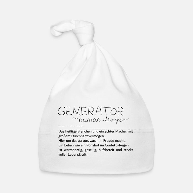 You're a generator Organic Baby Cap