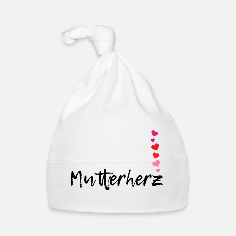 Mutterherz Herzen Mama Liebe Muttertag Geschenk Baby Bio-Mütze