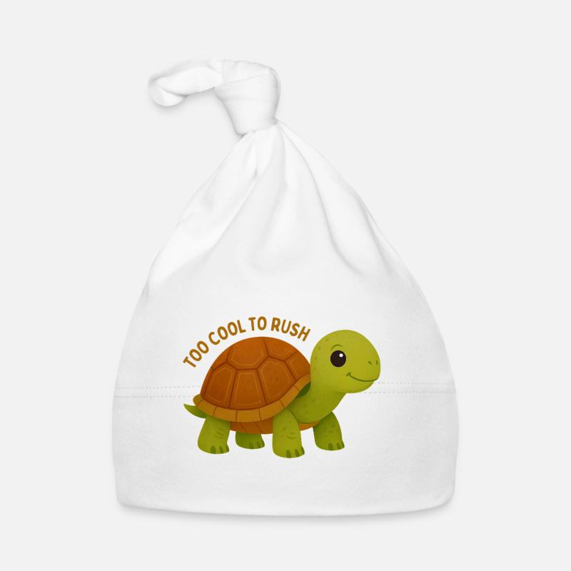 Zu cool, um Turtle zu überstürzen Baby Bio-Mütze