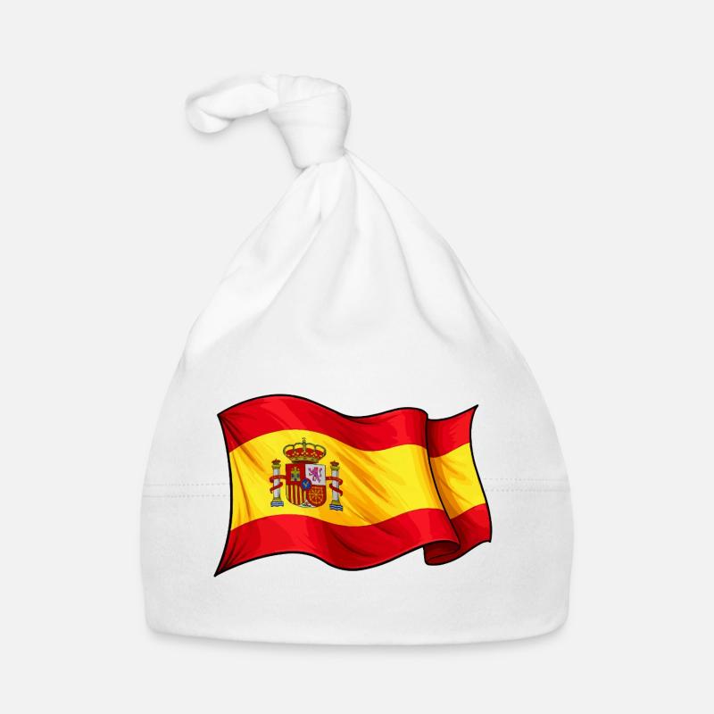 Conception des ondes du drapeau espagnol Bonnet bio Bébé