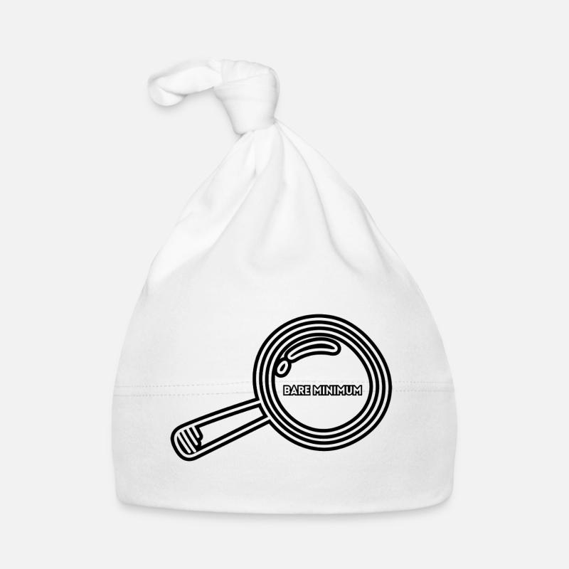 Bare Minimum Magnifying Glass Minimalist Design Organic Baby Cap
