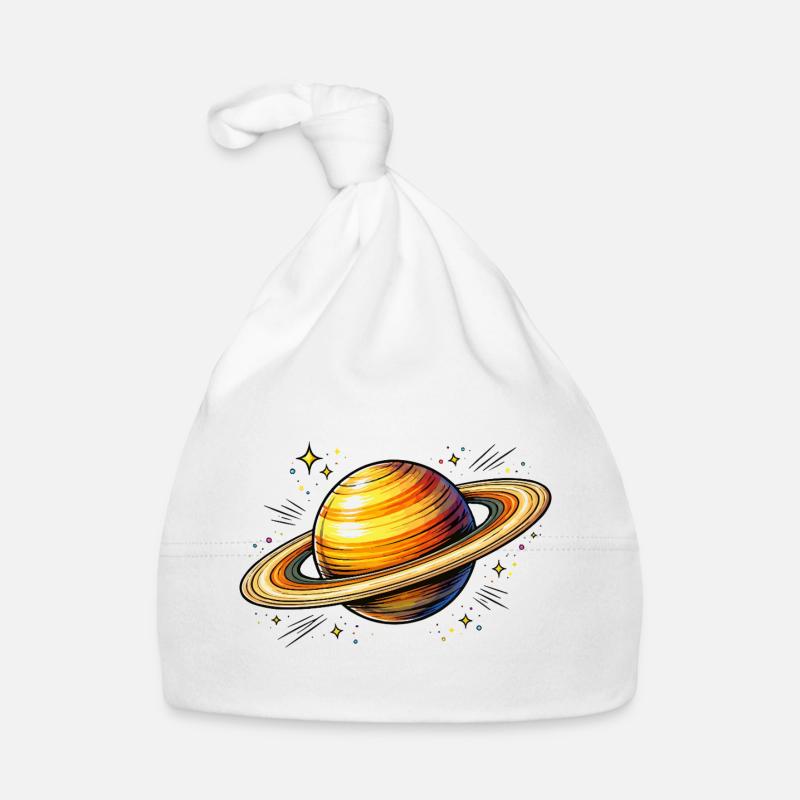 Planet Saturn  Baby Bio-Mütze