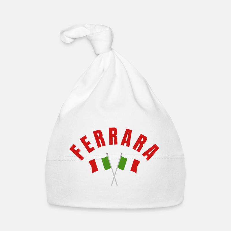 Emblème des drapeaux italiens de Ferrare Bonnet bio Bébé