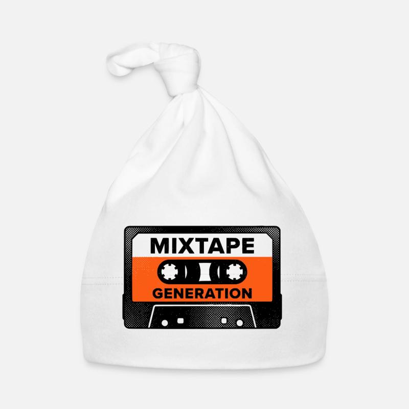 Generation Mixtape, Funny Gen X Fun Shirt Organic Baby Cap