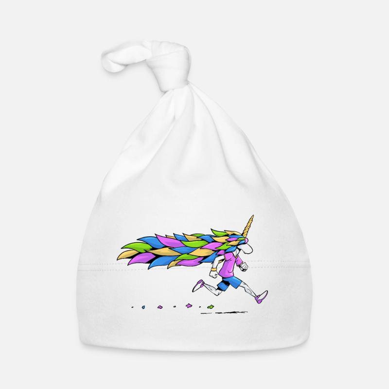 Unicorn Runner Organic Baby Cap