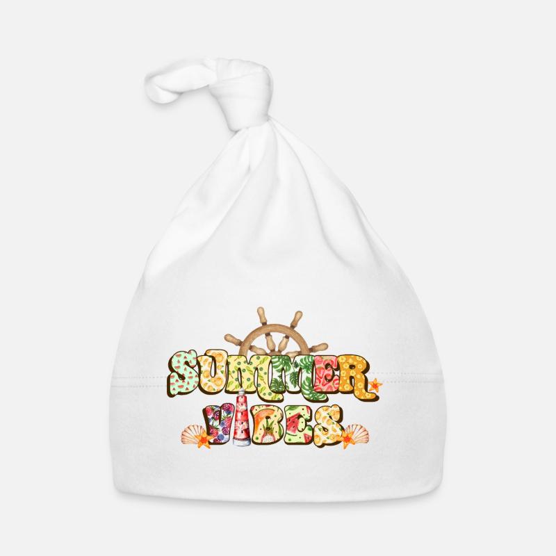 Sommerliche Vibes Baby Bio-Mütze