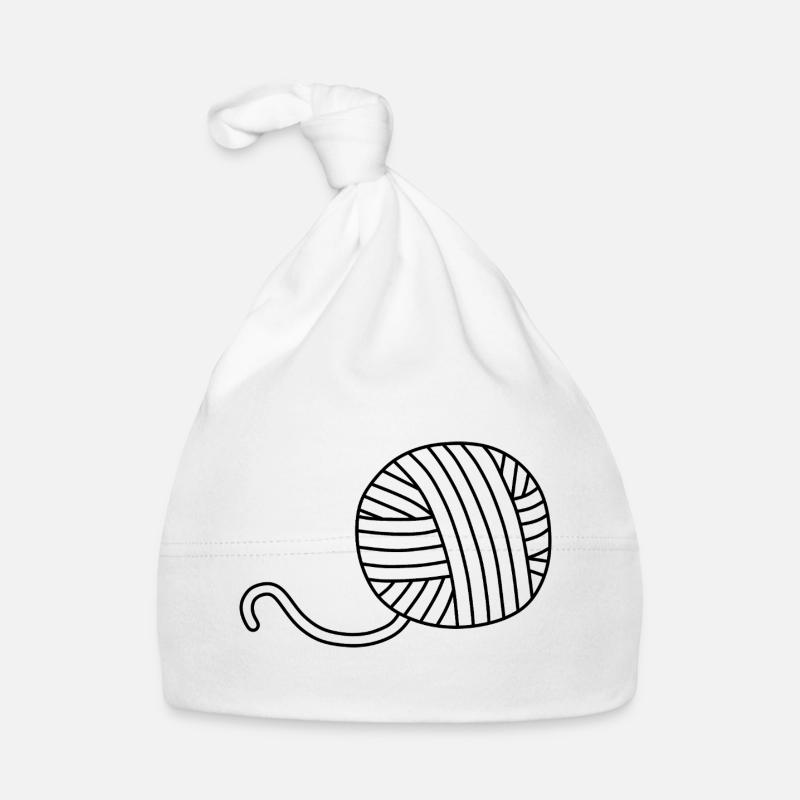 Garnknäuel-Illustration Baby Bio-Mütze