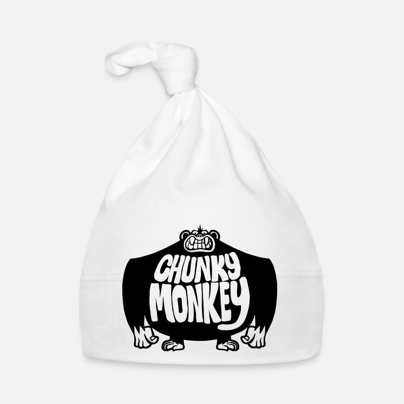 Chunky Monkey - Organic Baby Cap - white