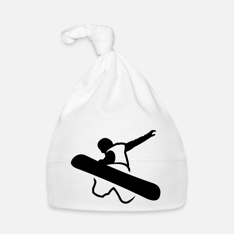snowboarder_newstyle_v2 Organic Baby Cap