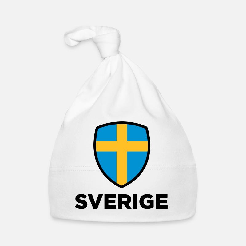 Drapeau national de la Suède Bonnet bio Bébé