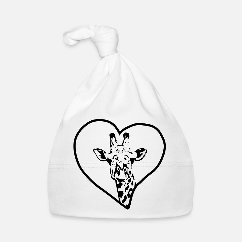 Giraffe heart Organic Baby Cap