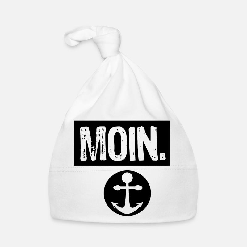 Jeu abstrait de couleurs en noir et blanc Bonnet bio Bébé