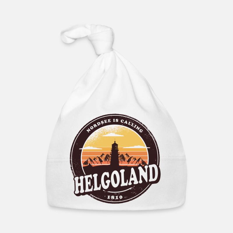 Helgoland Sunset Design / Gift Idea Organic Baby Cap