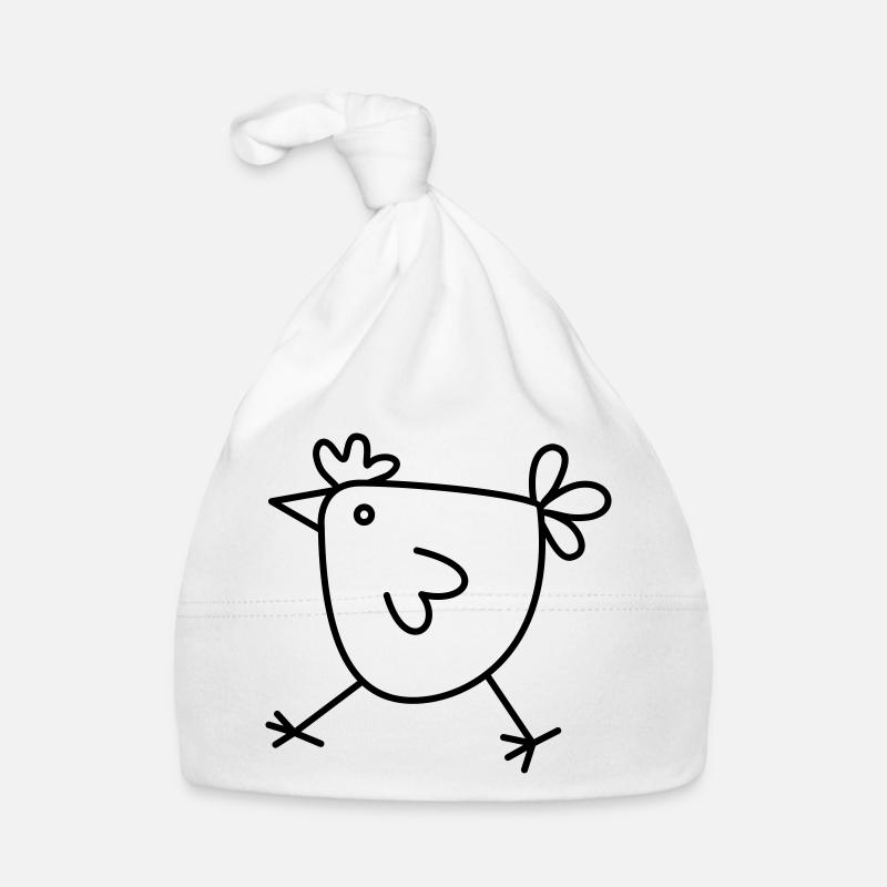 Chicken Hen Gift for Chicken Friends Organic Baby Cap