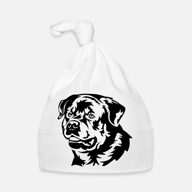 Rottweiler Head Organic Baby Cap