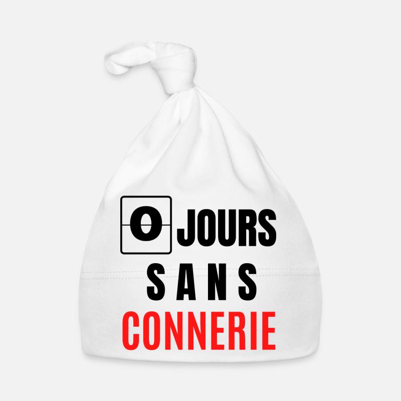 zéro jours sans connerie Bonnet bio Bébé