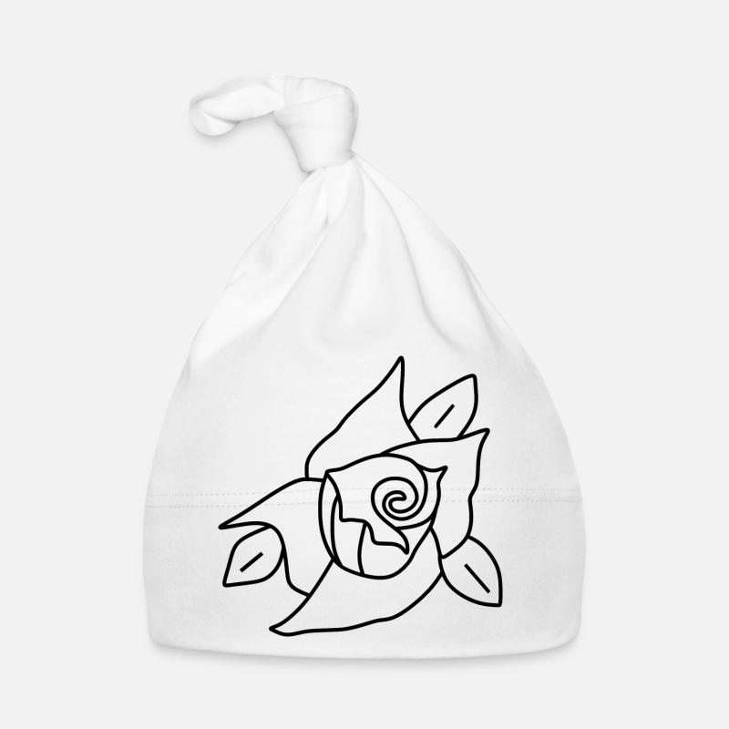 Fleur, Fleurs Noires, Fleur Noire, Fleur, Fleurs Roses Bonnet bio Bébé