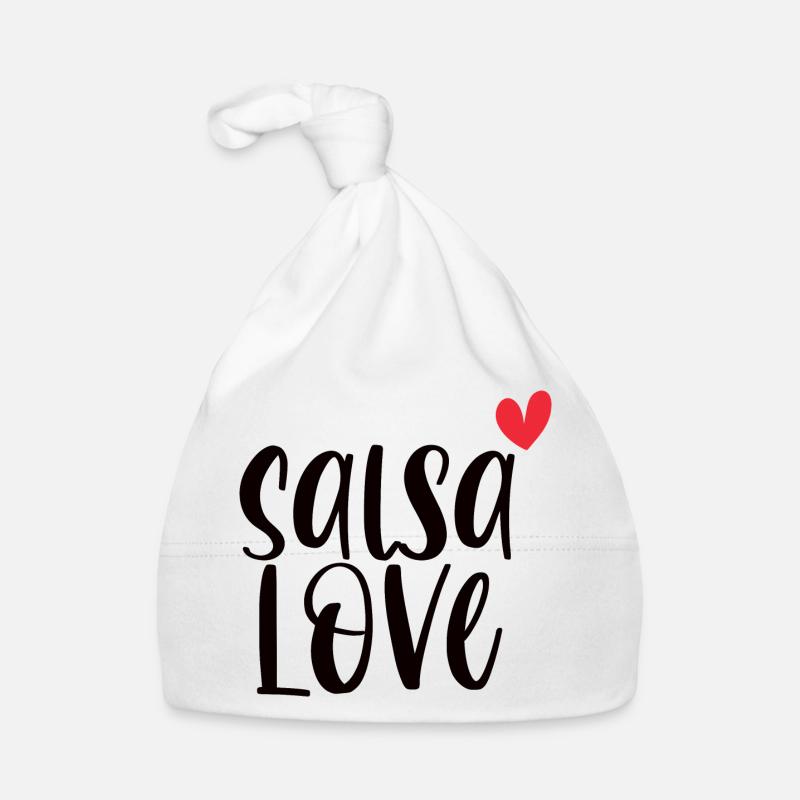 L’amour de la salsa! Danseur danseur Cadeau de danse Bonnet bio Bébé