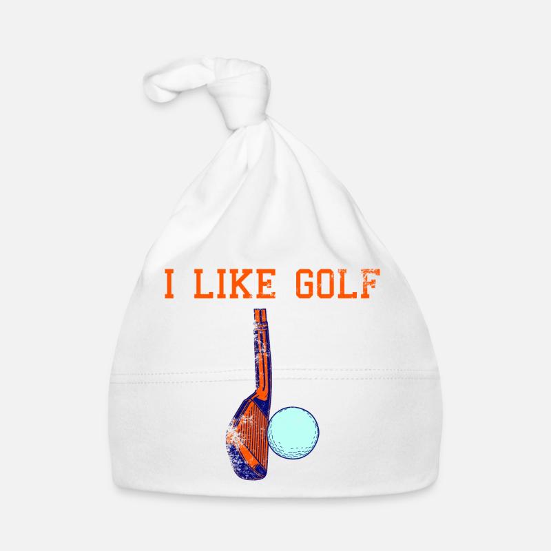 I love golf Organic Baby Cap