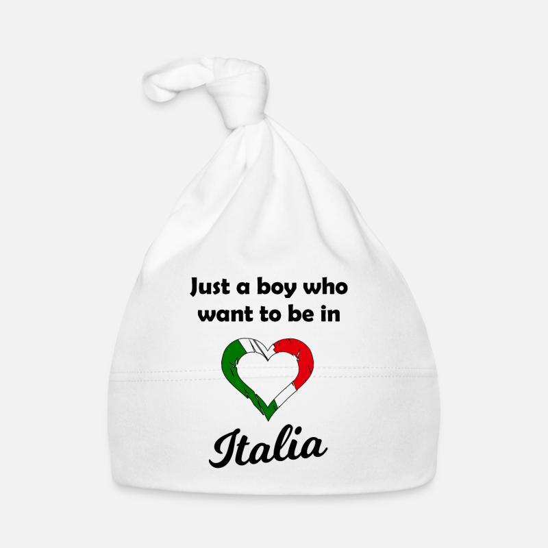 A heart for Italy Organic Baby Cap
