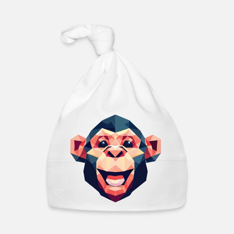 Polygon Monkey Organic Baby Cap