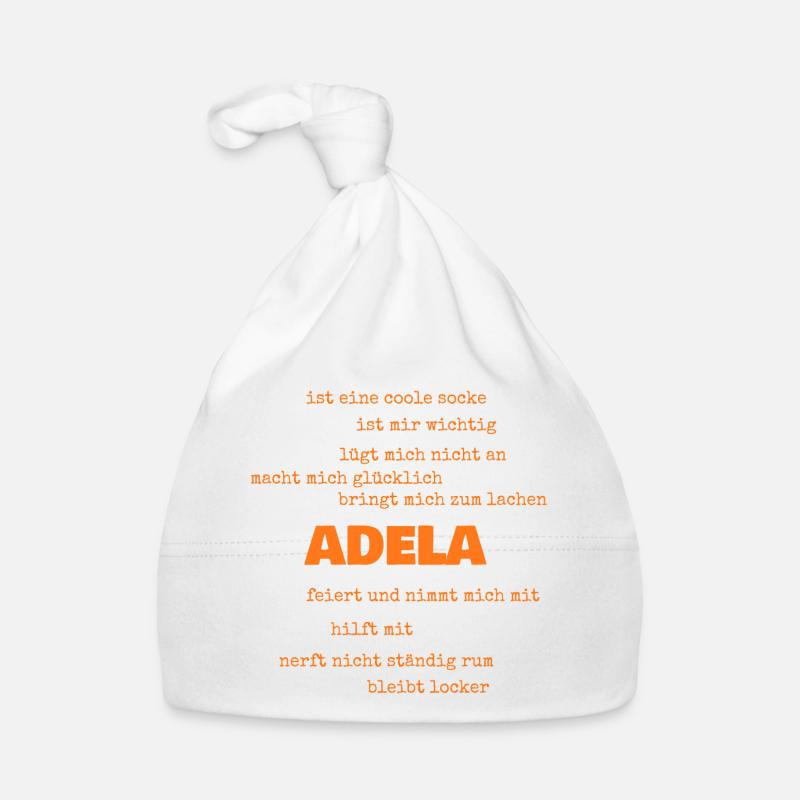 Geschenkidee Name Adela Baby Bio-Mütze