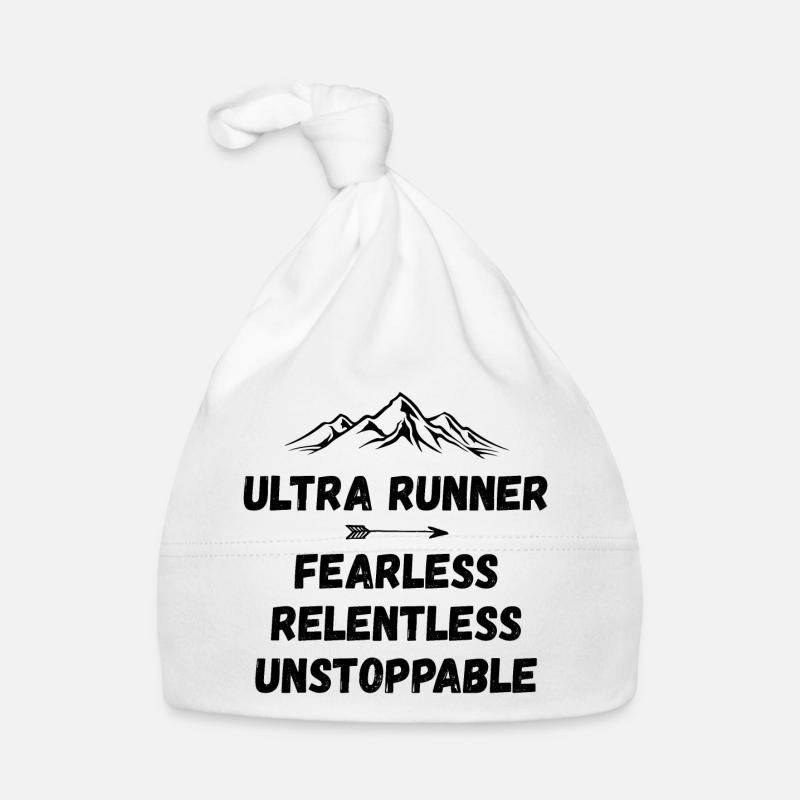 Ultra Runner - Fearless. Relentless. Unstoppable. Organic Baby Cap