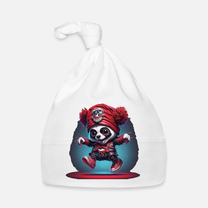 Süßer Panda als Pirat Baby Bio-Mütze