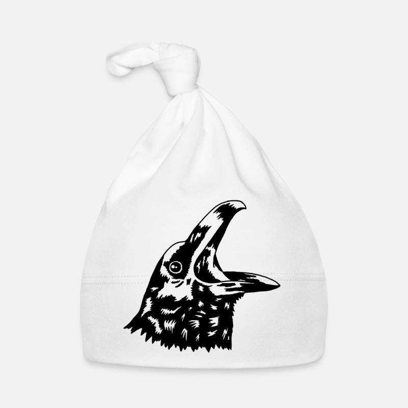 Krähe Baby Bio-Mütze