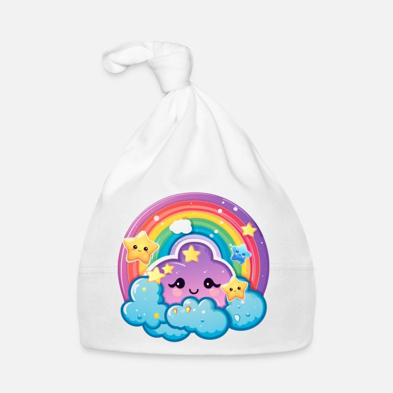 Cute Rainbow Organic Baby Cap