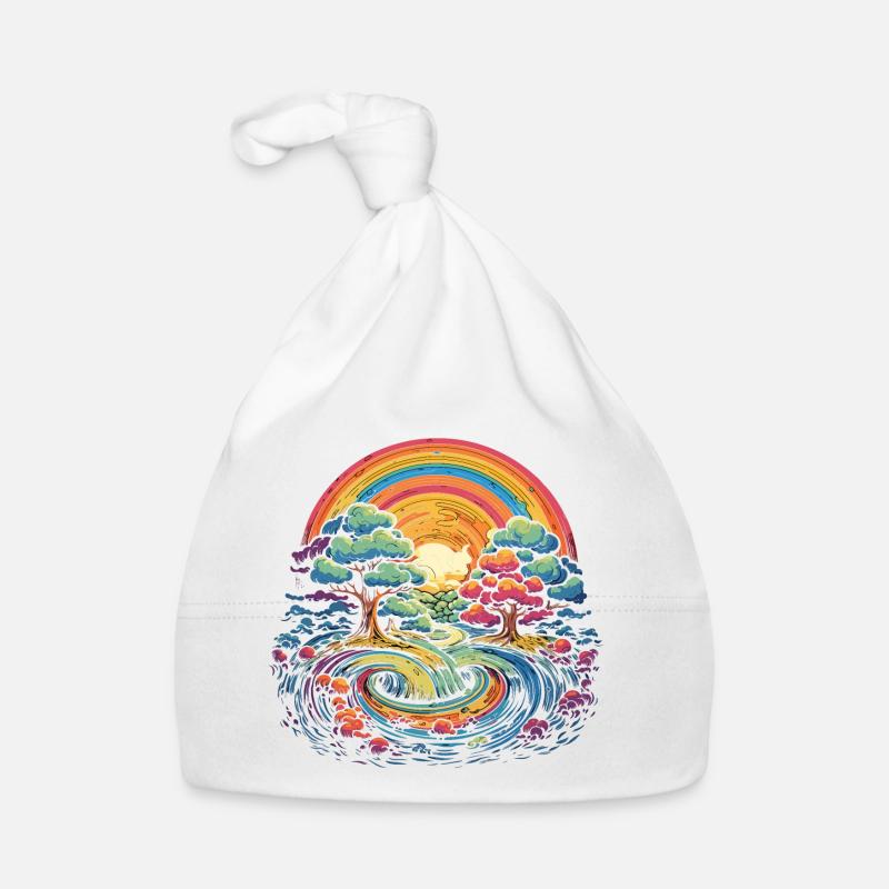 Rainbow Wonderland Bonnet bio Bébé