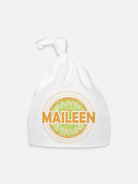 Gift Idea Maileen - Organic Baby Cap - white - Front