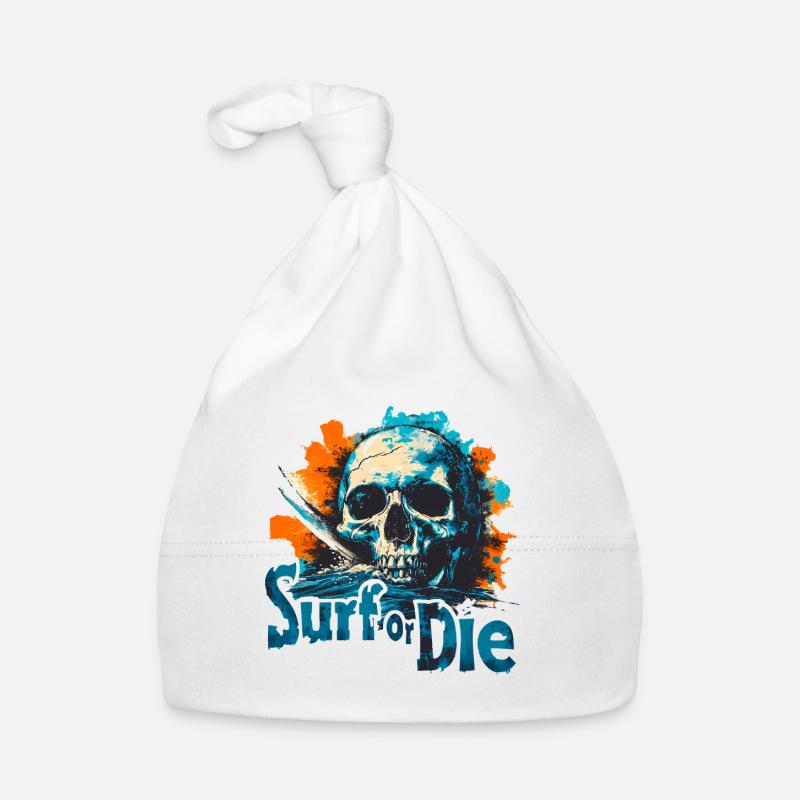 Surf or die Organic Baby Cap