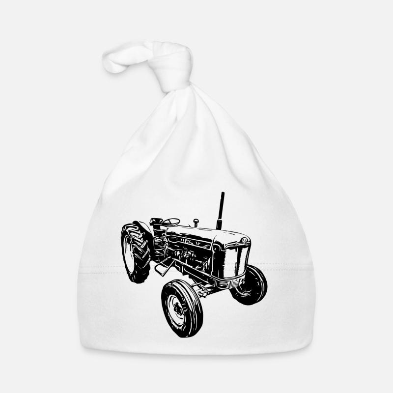 Super Tractor Organic Baby Cap